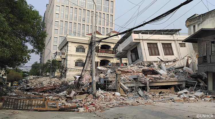 ミャンマー地震の様子
